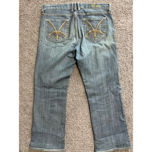 KUT from the Kloth  Straight Leg Denim Jeans Women's 8 Blue KP0011AM03DL Bootcut - Picture 1 of 7